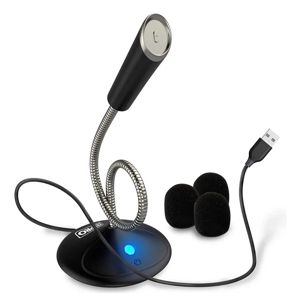 USB Microphone for Computer [Plug and Play] Omnidirectional for Podcast PC Strea